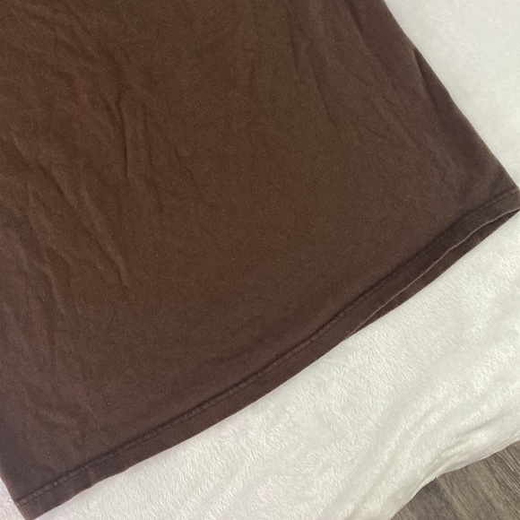 Brown muscle shirt / wide-shoulder tank top - Picture 3 of 16